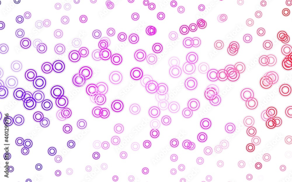 Light Purple, Pink vector background with spots.