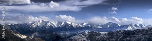Snowy Mountains  Himalayas  Ladakh  India