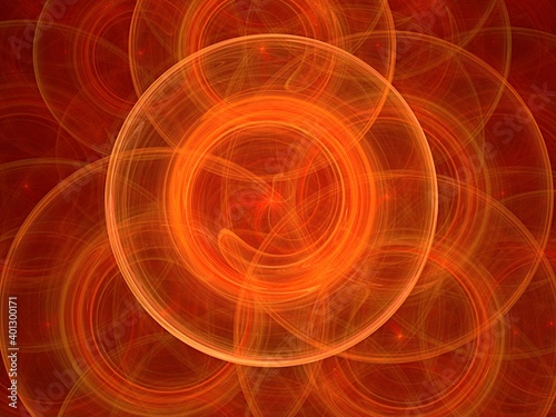 orange colors spiral and stripes,fractal