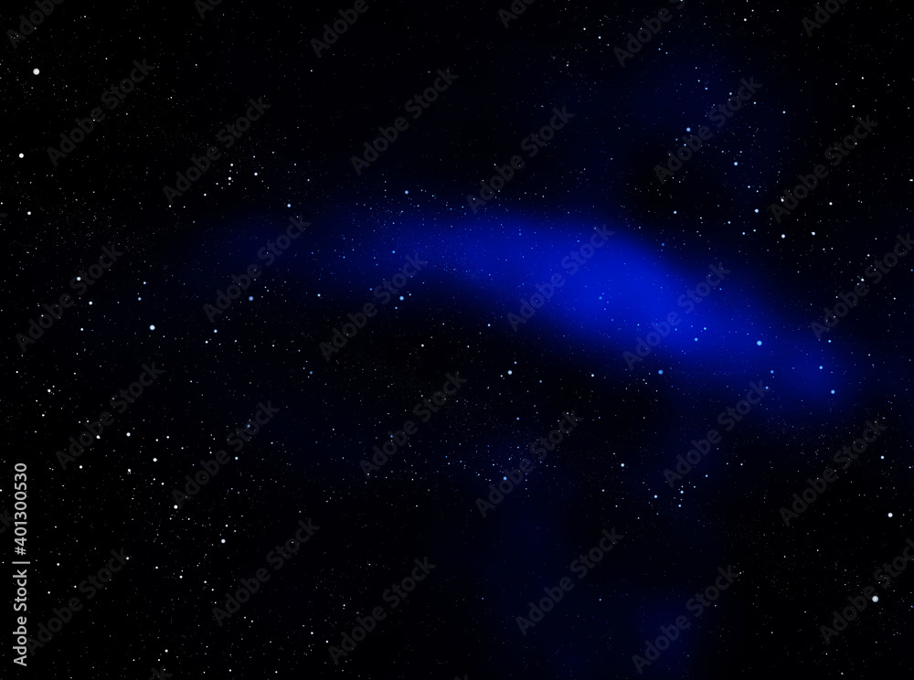 Obraz premium starry night sky 3d rendering