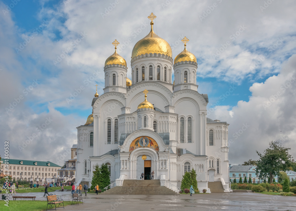 Transfiguration Cathedral in the Seraphim-Diveyevo Convent. A popular Russian Orthodox pilgrimage