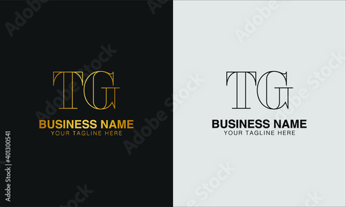 TG T G initial based abstract modern minimal creative logo vector template image. luxury logotype logo