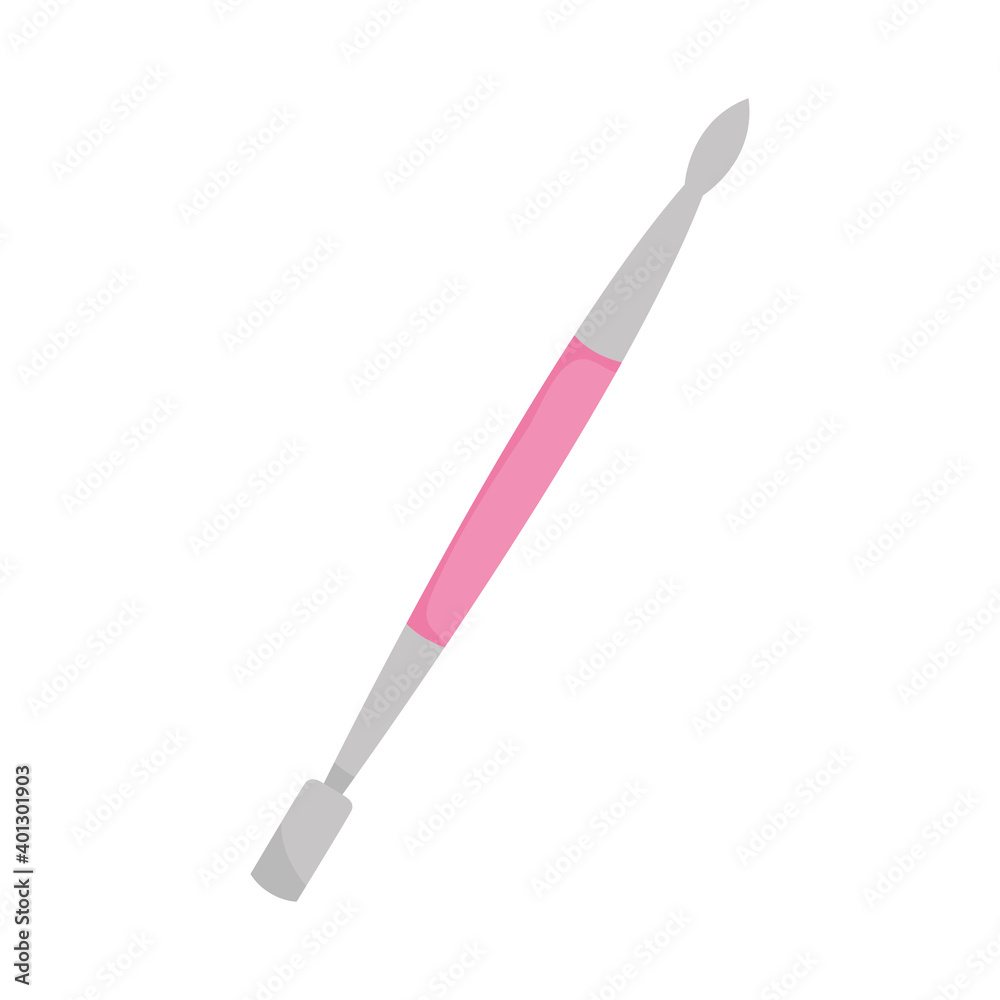 nail tools concept, cuticule and pusher tool icon, colorful design nail tools concept, cuticule and pusher tool icon, colorful design