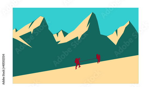 silhouette of a person in mountains