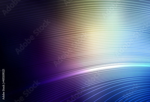 Dark Blue, Yellow vector colorful abstract background.