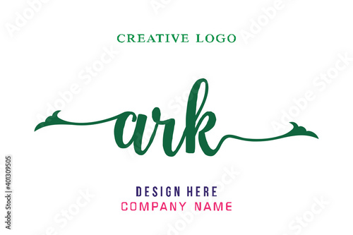 ARK  lettering logo is simple, easy to understand and authoritative