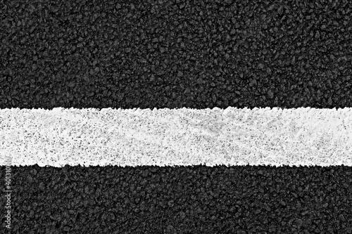 Wallpaper Mural New clean seamless asphalt texture background with a straight white painted line shot from above. Torontodigital.ca