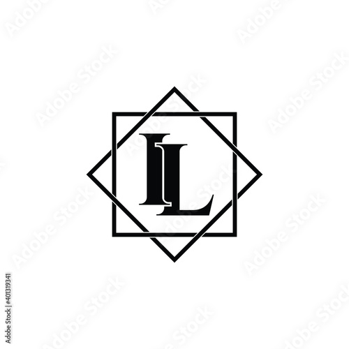 Letter IL luxury logo design vector