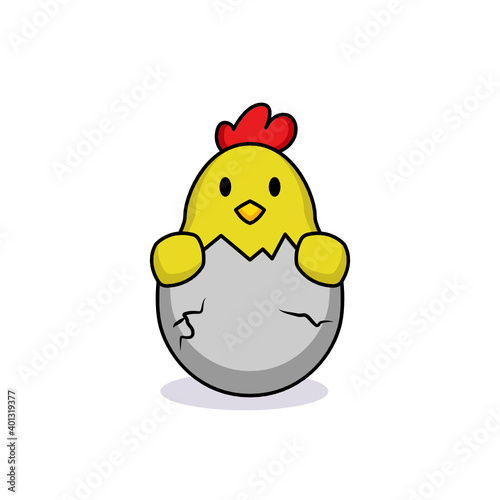 Cute chicks with adorable pose