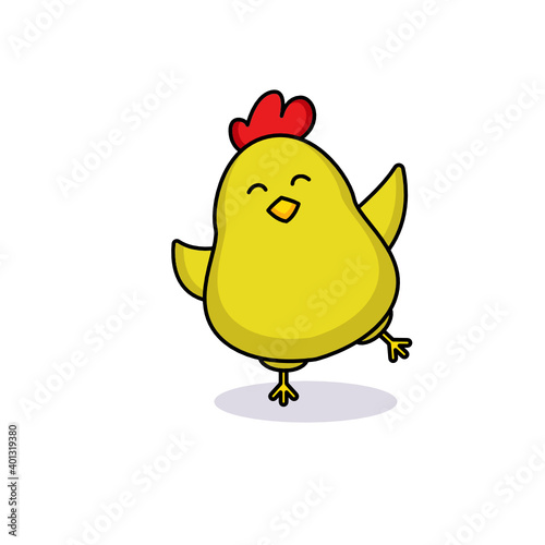 Cute chicks with adorable pose