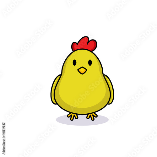 Cute chicks with adorable pose