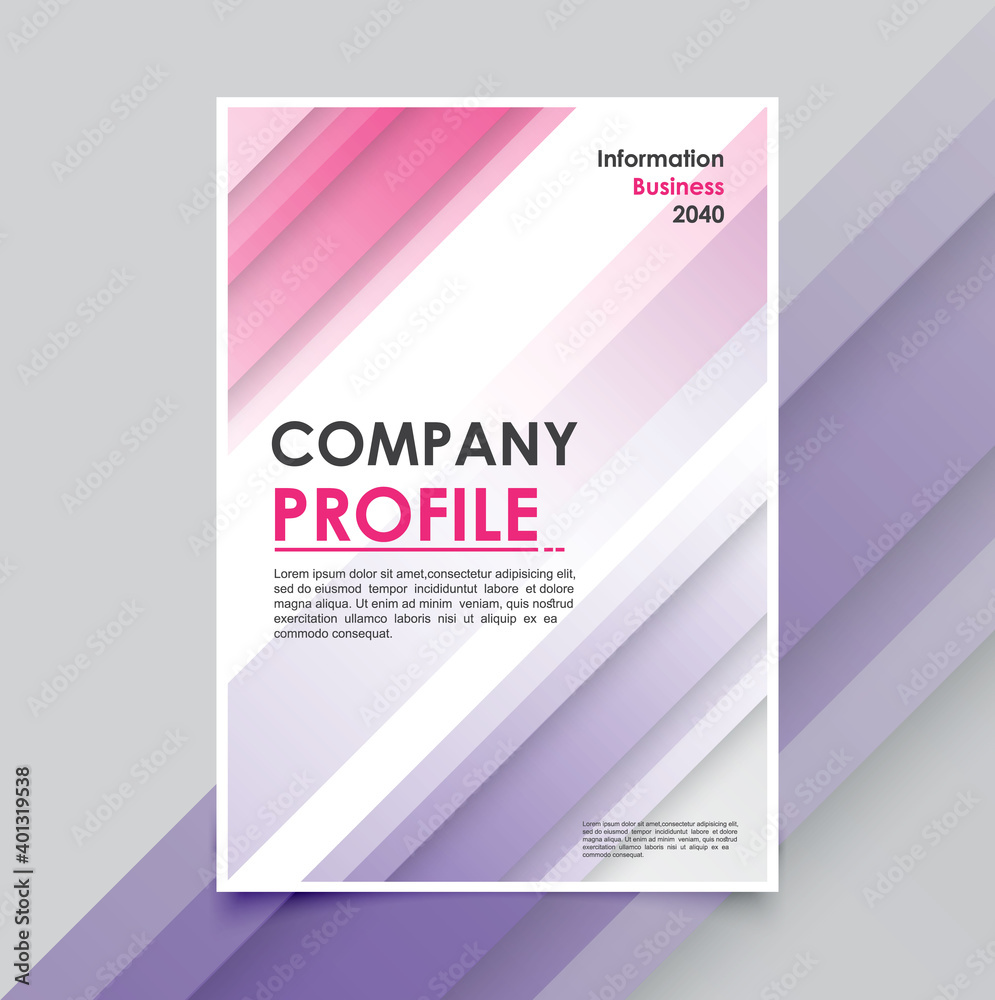 Fototapeta premium Modern business brochure template minimals