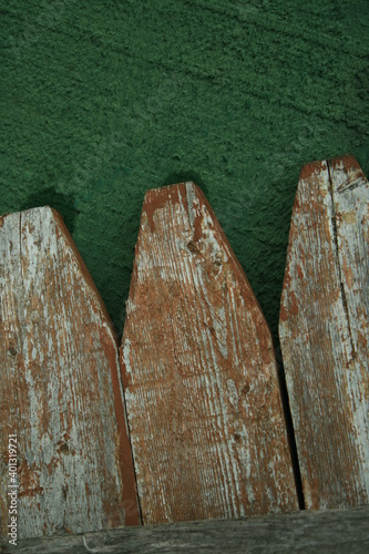 Wooden Fence Letter W