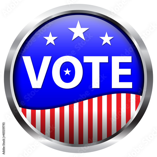 Button - Vote - Patriotic