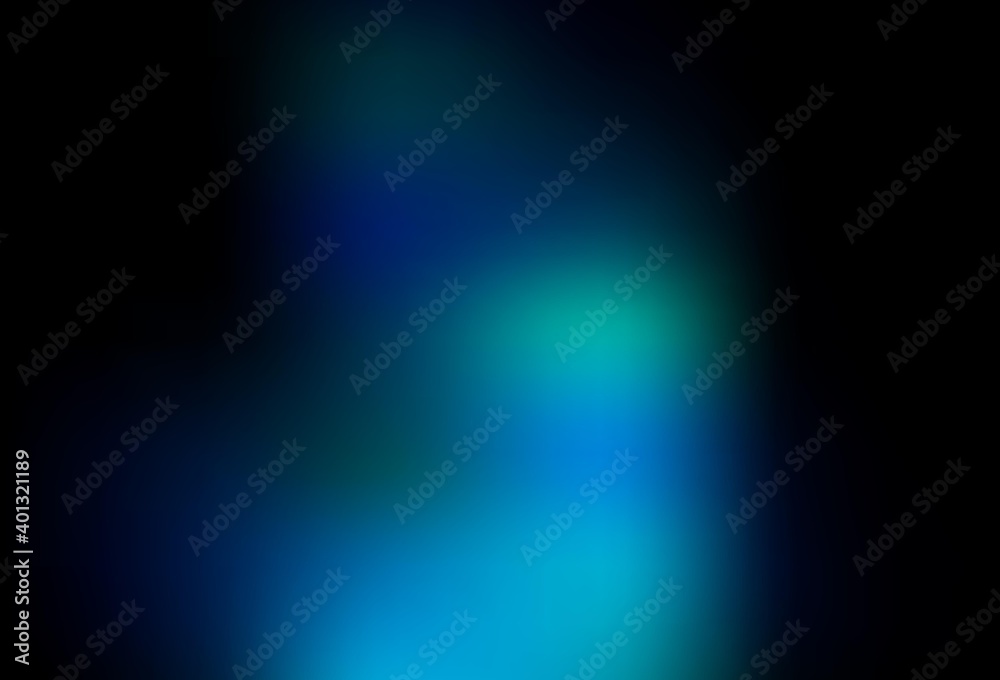 Dark BLUE vector blurred template.