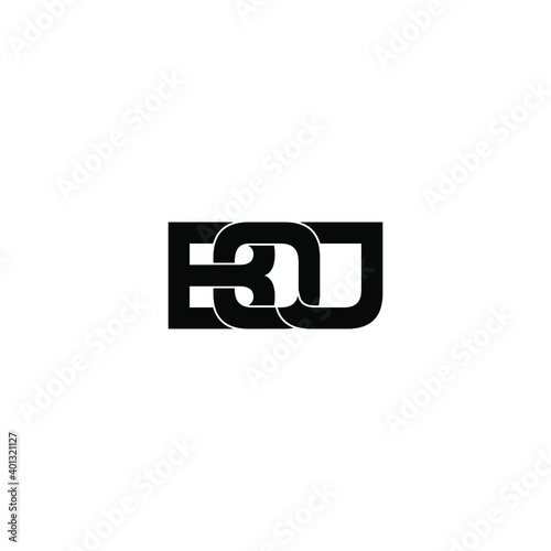 boj letter original monogram logo design