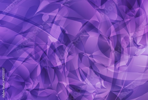 Light Purple vector template with chaotic shapes.