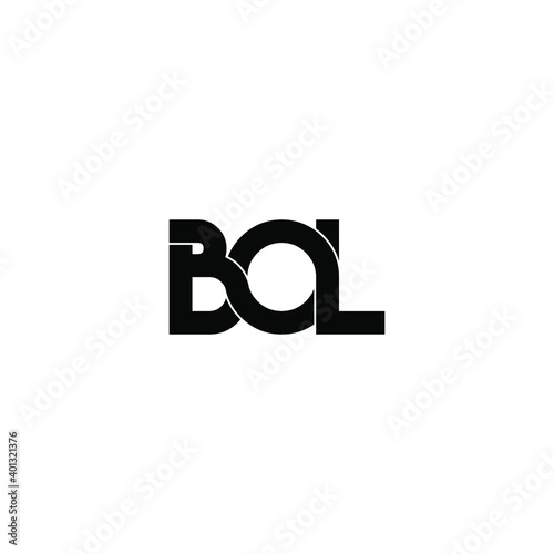 bol letter original monogram logo design