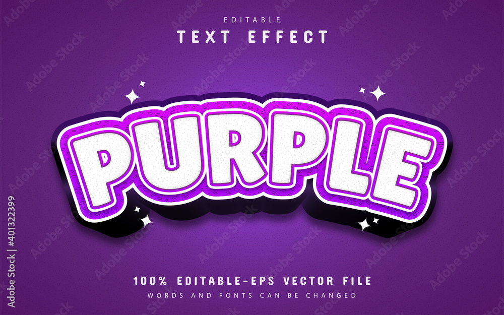 Purple text effect