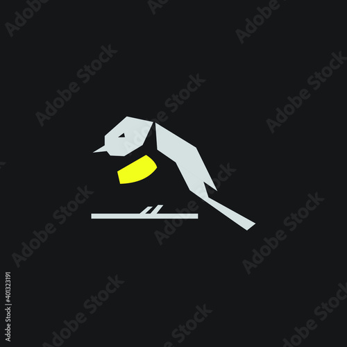 logo bird icon social animal wing economy 