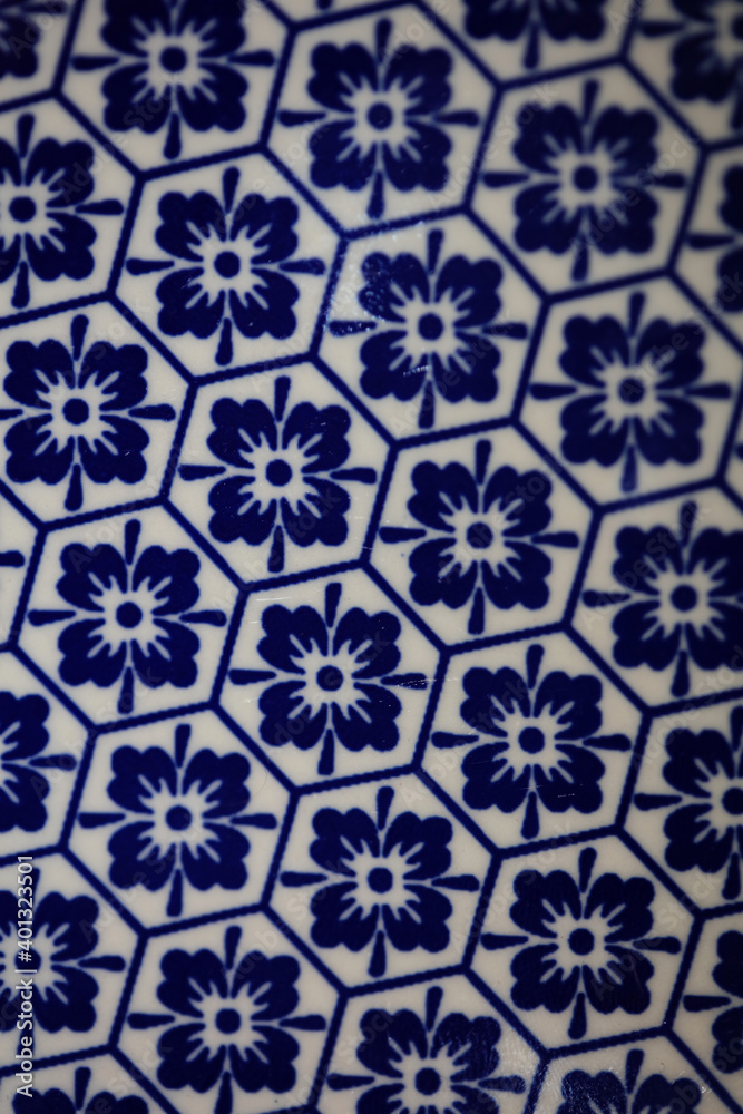 Blue and white flowers pattern macro background fifty megapixels prints