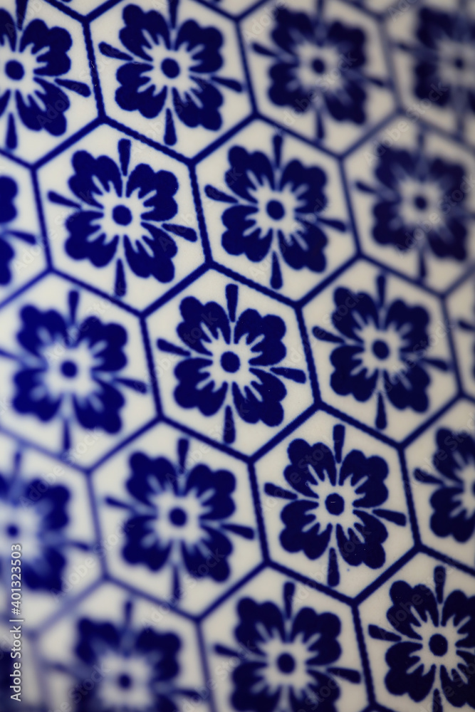 Blue and white flowers pattern macro background fifty megapixels prints