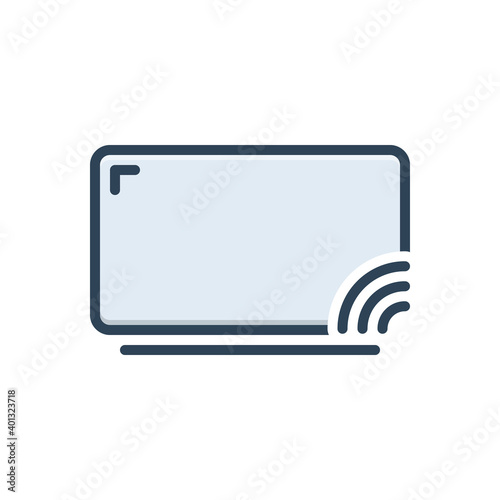 Color illustration icon for cast 