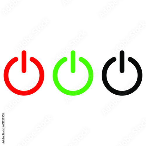 Off button icon. for web campaigns, applications. other devices. vector illustration