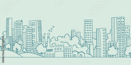 Eco city illustration 