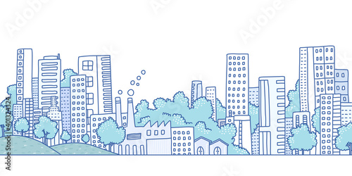 Eco city illustration 