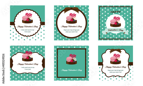 バレンタインカードセット/ Valentine's Day Card Set