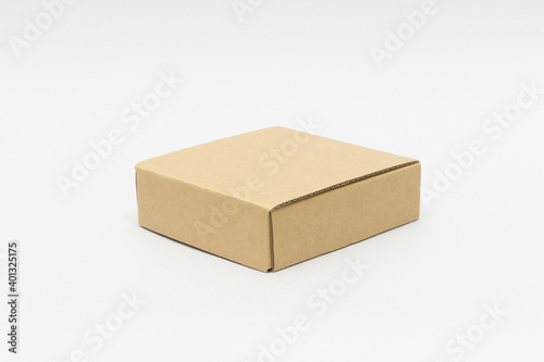 A small parcel box on a white background