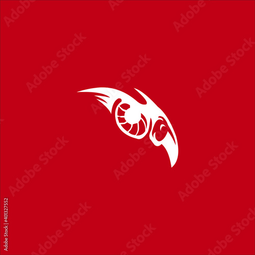 logo security falcon emblem tattoos icon templet vector