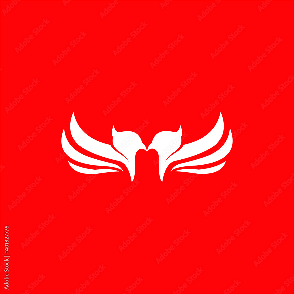 logo bird icon social animal wing economy logo bird icon social animal wing economy