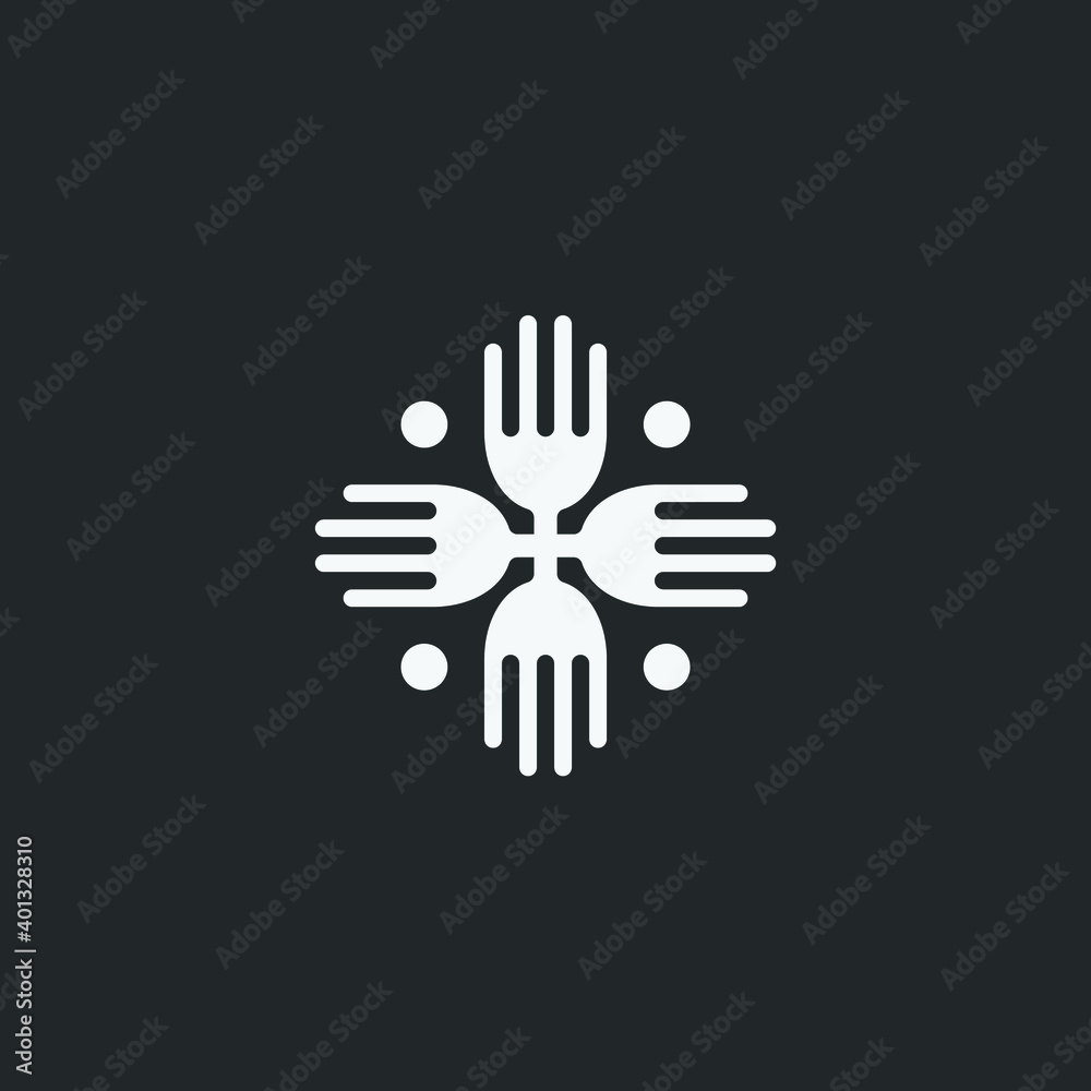 Food logo design template elements Food logo design template elements