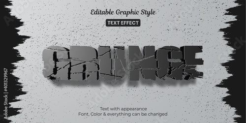 Grunge wall, Editable Text Effect