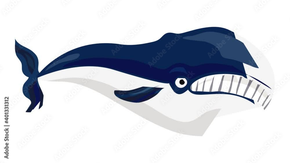 Whale icon animation best on white background for any design Whale icon animation best on white background for any design
