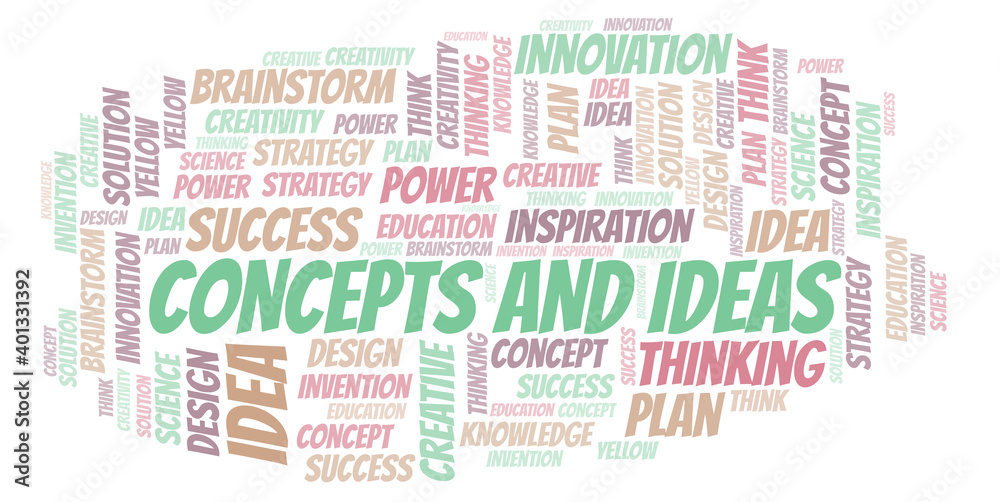 Fototapeta premium Concepts And Ideas typography word cloud create with the text only.
