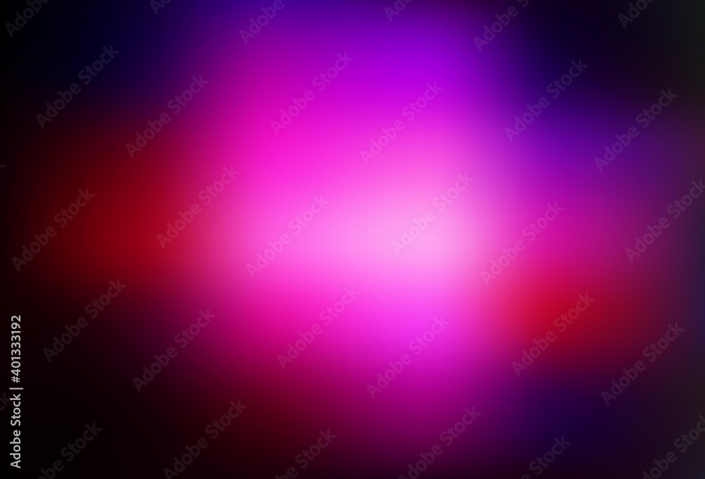 Dark Pink vector blurred shine abstract template.