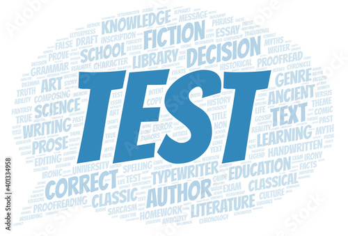 Test typography word cloud ...