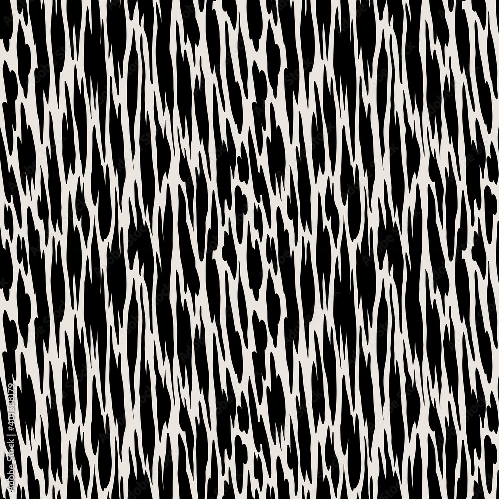 Seamless hand drawn ink pattern. Creative endless background with blots. Abstract striped texture with bold monochrome lines Seamless hand drawn ink pattern. Creative endless background with blots. Abstract striped texture with bold monochrome lines