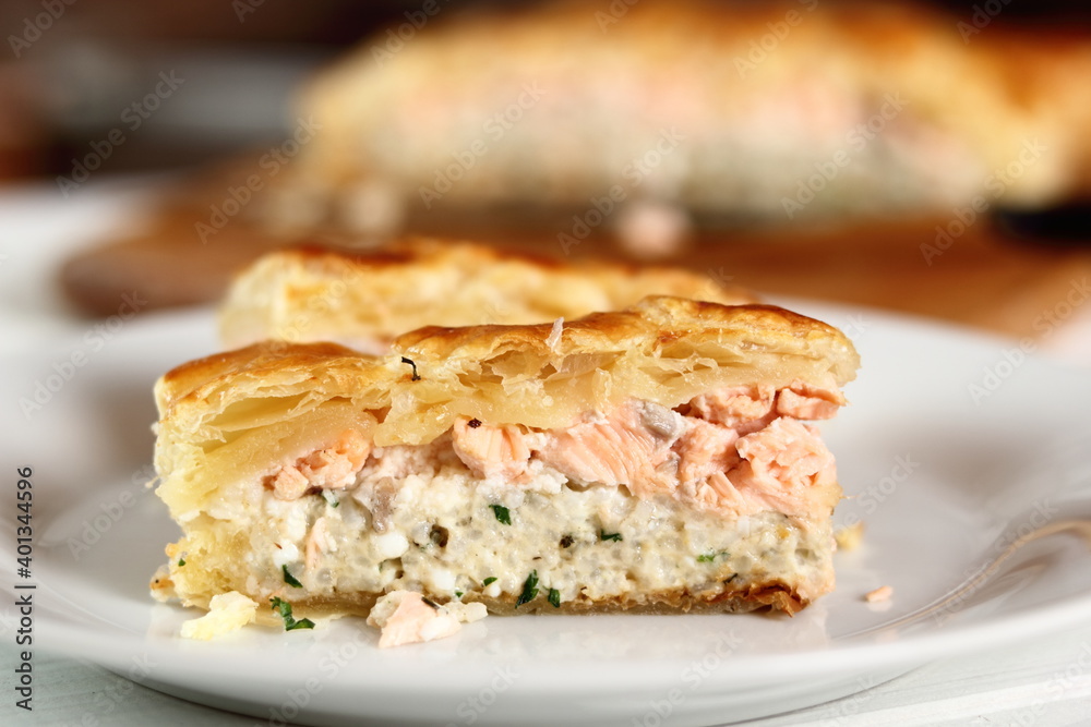 Salmon Puff Pastry Pie