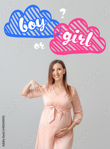 Beautiful pregnant woman th...