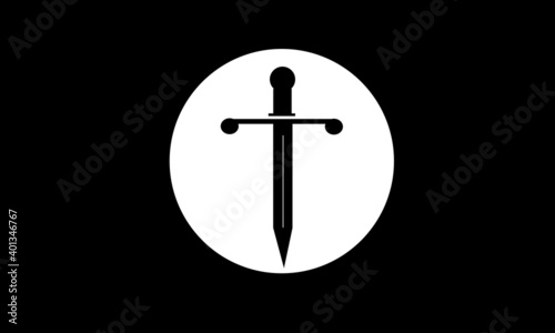 Sword logo for any brand having black color