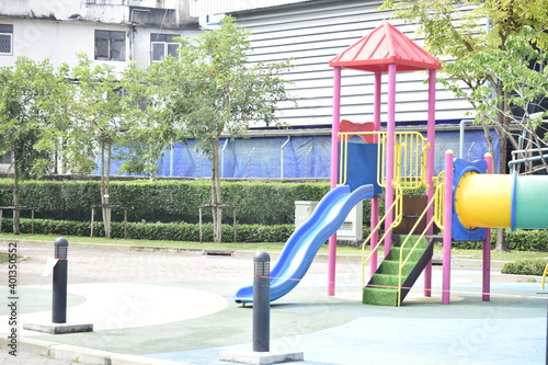 children playground in park