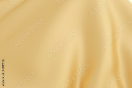abstract gold cloth background with soft waves. 3d rendering 