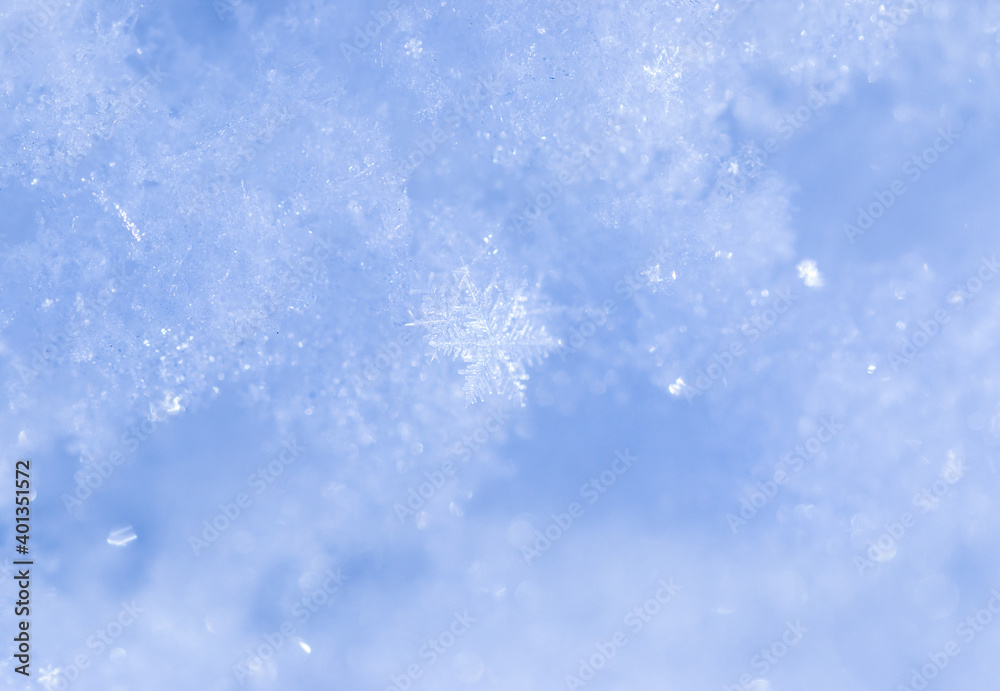 snowflakes of different shapes as background