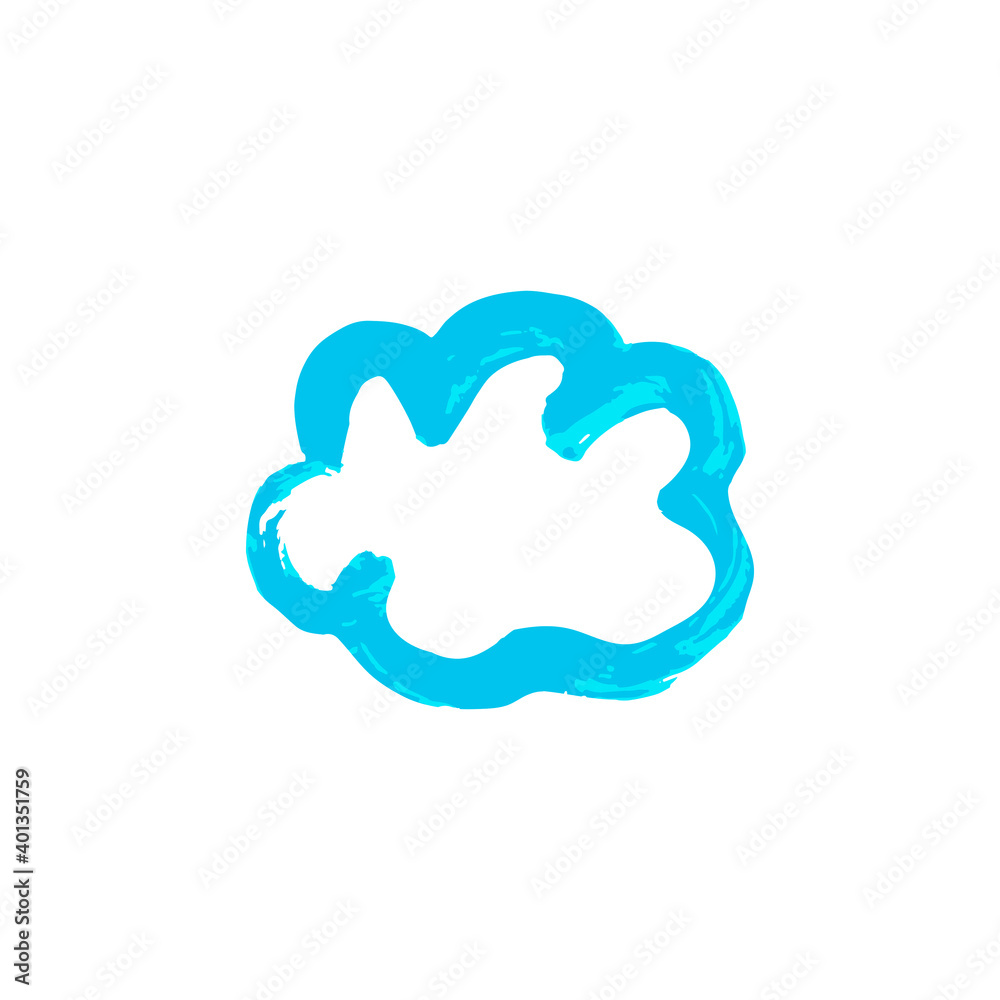 Doodle grunge style icon. Decorative element. Outline, cartoon line icon Doodle grunge style icon. Decorative element. Outline, cartoon line icon