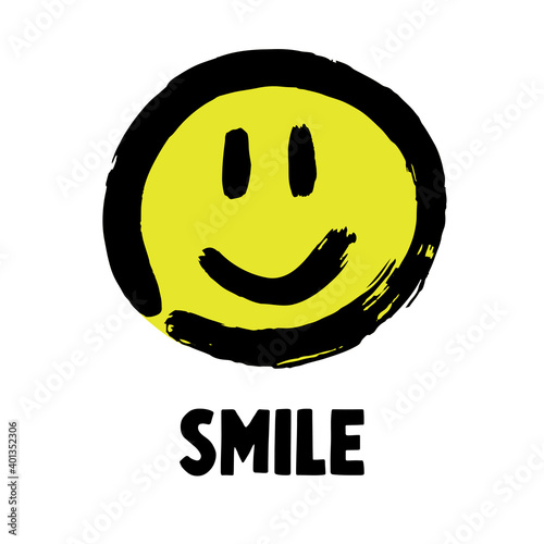 Doodle grunge style icon. Decorative element. Outline, cartoon line icon
