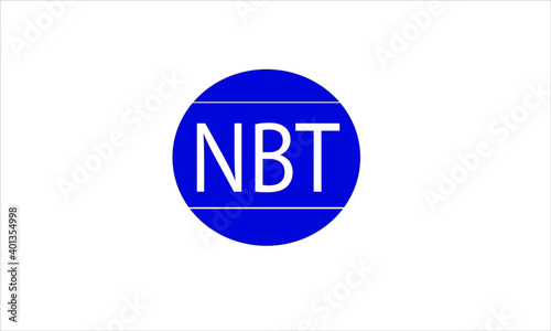 NBT logo with blue color and white background